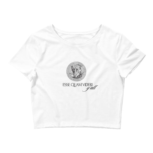 EQV, Y'all Crop Tee with script